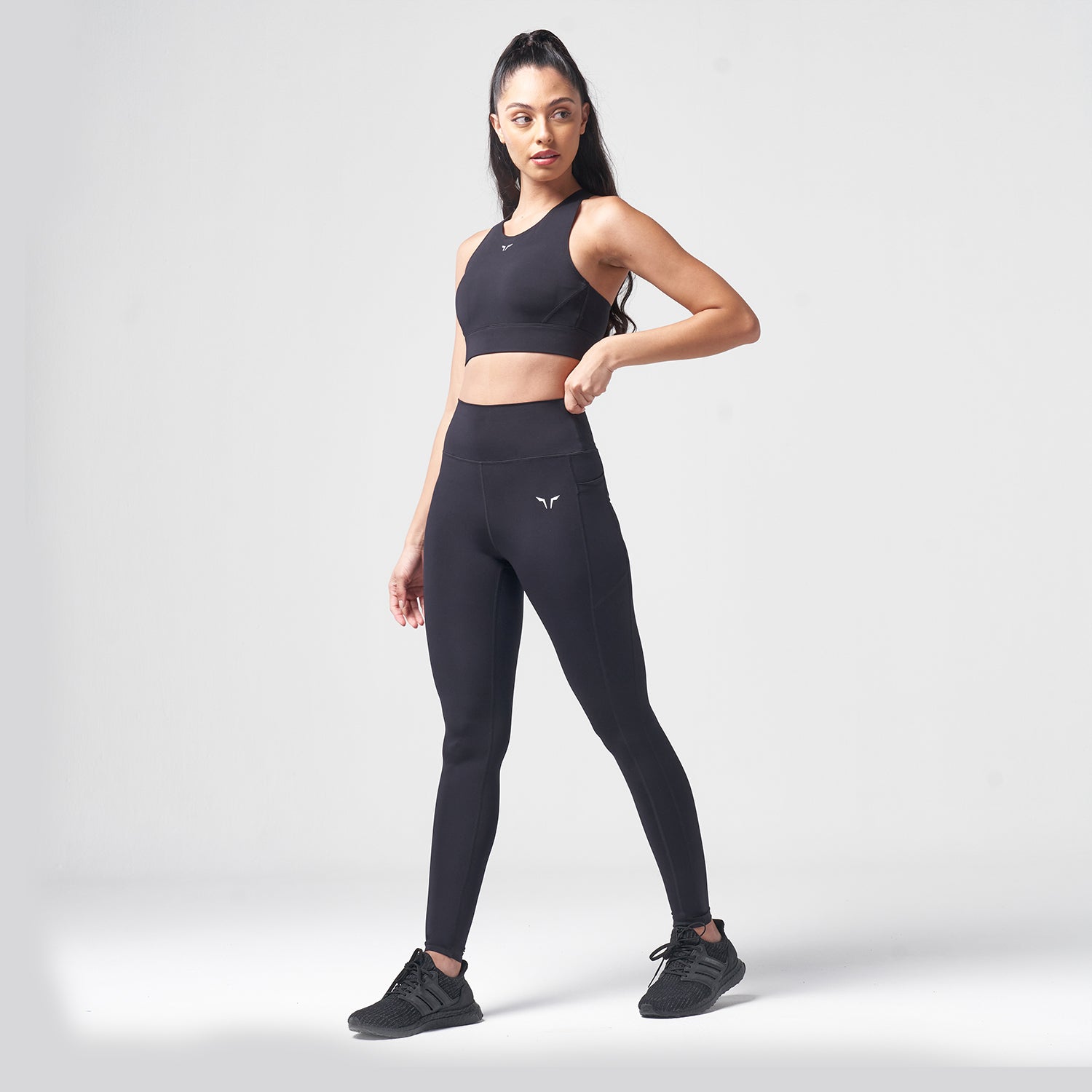 Black Basic Seamless High Waist Gym Leggings | PrettyLittleThing